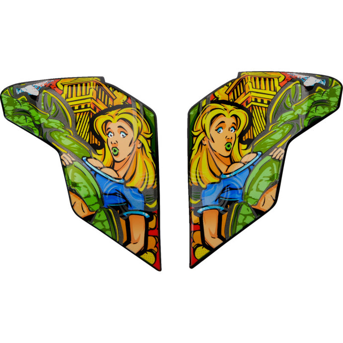 Icon Sideplates for Airflite Helmets - Bugoid Blitz Blue
