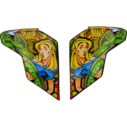 Icon Sideplates for Airflite Helmets - Bugoid Blitz Blue
