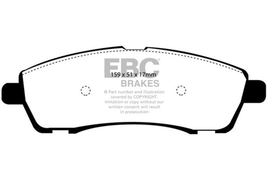 Ebc DP41603R EBC Yellowstuff Brake Pad Sets