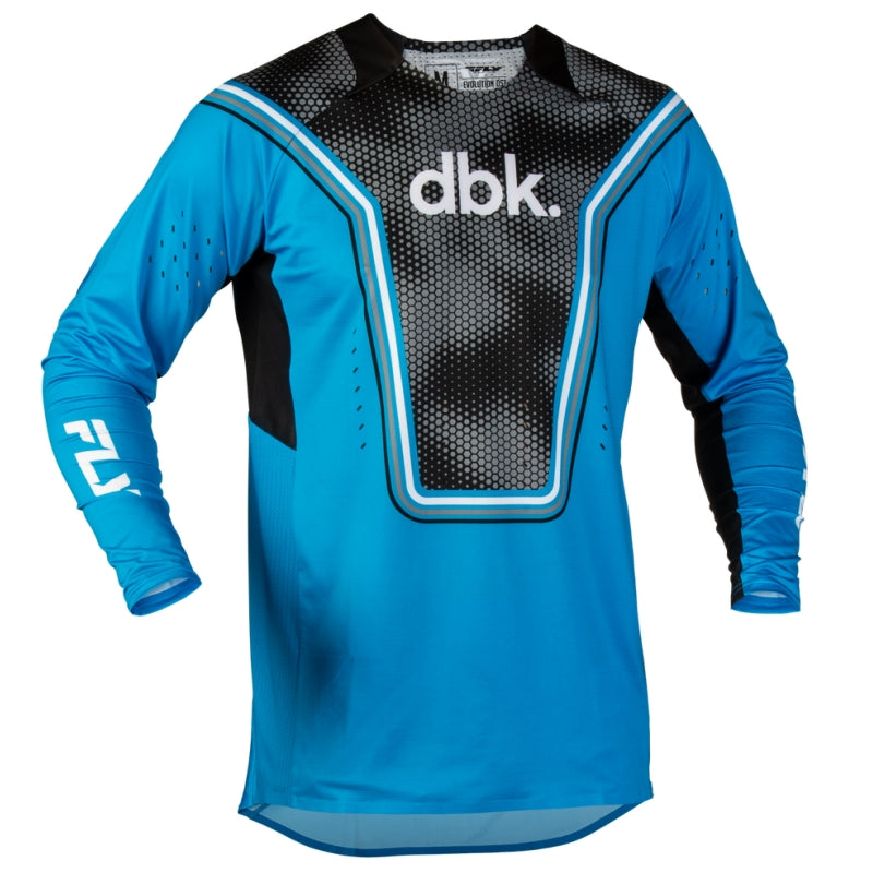 Load image into Gallery viewer, Fly Racing Evolution DST DBK Jersey (Large, Blue/Black/White)
