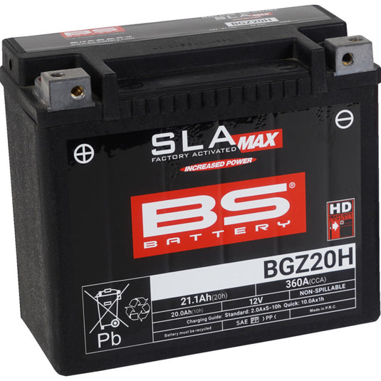 Bs Battery 300938 SLA MAX BGZ Factory-Activated AGM Maintenance-Free Batteriy