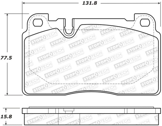 Stoptech 308.16630 ST Street Brake Pads