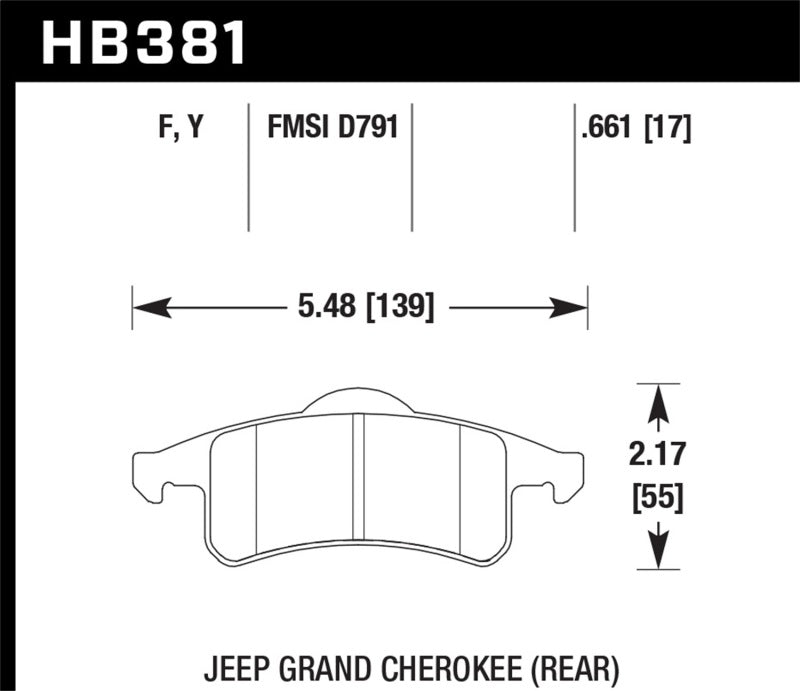 Load image into Gallery viewer, Hawk Performance HB381Y.661 HAWK LTS Brake Pads
