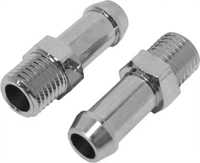 Harddrive 02-071 Straight 1/8in. NPT Oil Line Fittings for 3/8in. Hose