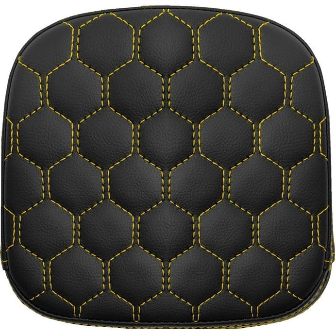 Saddlemen 040749GOL Sissy Bar Pad for Step-Up HC Seats - Grasvestone with Gold Stitching