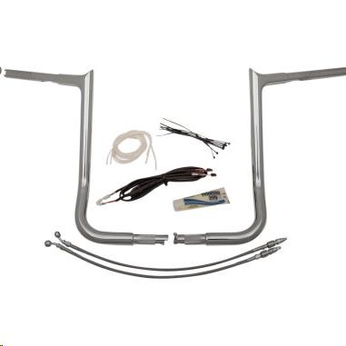 Fat Baggers, Inc. 909216 1-1/4in. EZ Install Handlebar Kit with Pointed Top Handlebars - Chrome