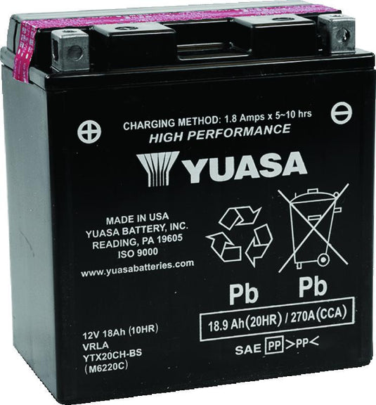 Yuasa Battery YUAM6220C YSA Maintenance Free Battery