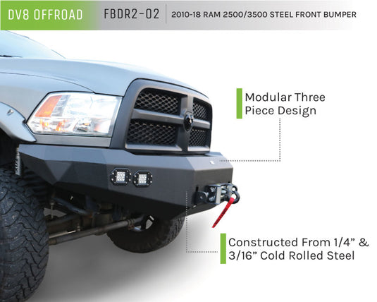 Dv8 Offroad FBDR2-02 DVE Front Bumpers
