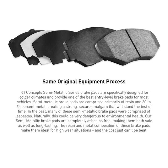 R1 Concepts 2311-1862-09 RNC Semi Met Brake Pads