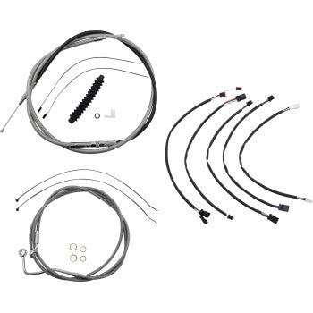 Magnum 5891022 XR Stainless Dot Handlebar Installation Kit - 15in-17in. - Chrome Fittings