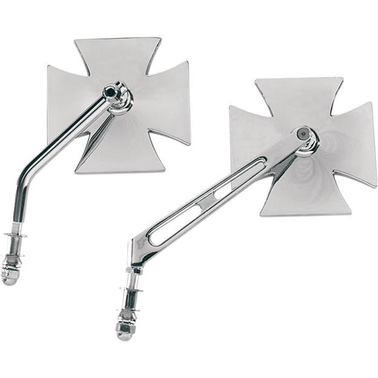 Drag Specialties 1901-6009 Maltese Mirror - Air-Glide Stem - Chrome