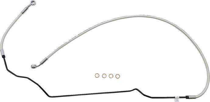 Magnum AS375035 Braided Front Brake Line - +4in. / +6in. - Sterling Chromite