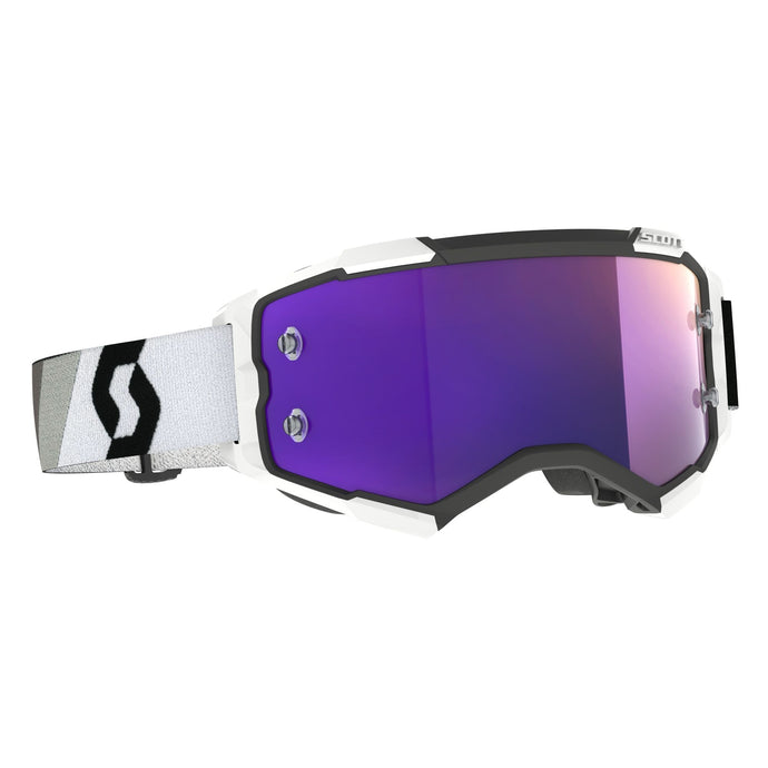 Racing Black/White / Purple Chrome Works Lens