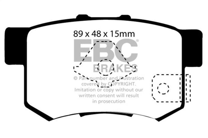 Ebc DP41193/2R EBC Yellowstuff Brake Pad Sets