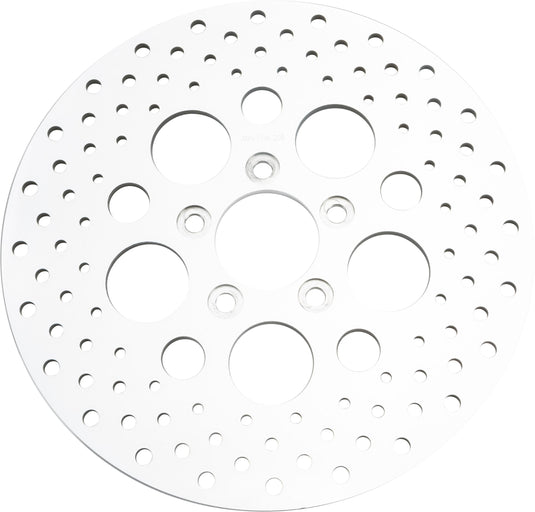 Harddrive 144603 Drilled Vented Rear Brake Rotor - Stainless Steel Polished