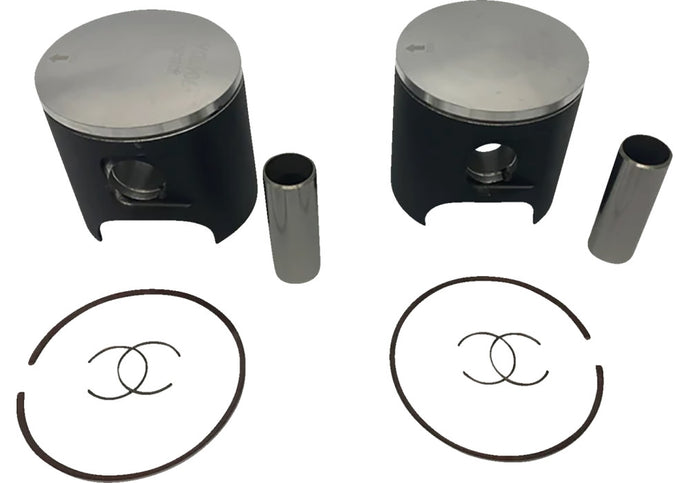 Wossner K7073DA-2 Piston Kit - 73.68mm. - Hardcoat Anodized - 2 Stroke