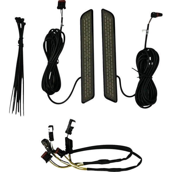 Custom Dynamics CD-FORK-LRST-SB Fork Reflector Lights - Smoked