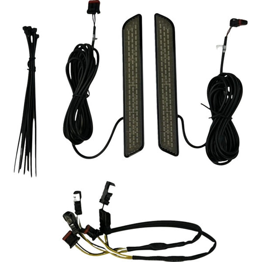 Custom Dynamics CD-FORK-LRST-SB Fork Reflector Lights - Smoked