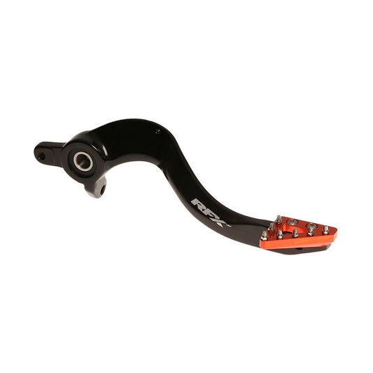 Rfx FXRB 50101 99OR Pro Series Rear Brake Pedal with Solid Tip - Orange