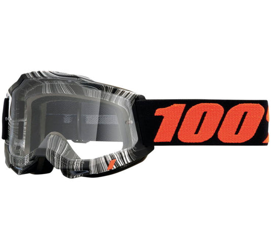 Black/Orange / Clear Lens