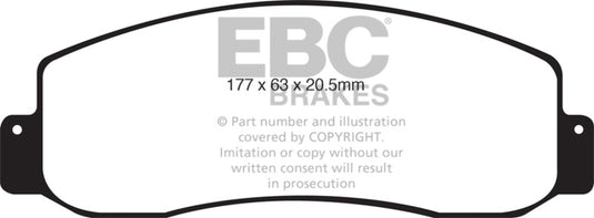 Ebc DP41777R EBC Yellowstuff Brake Pad Sets