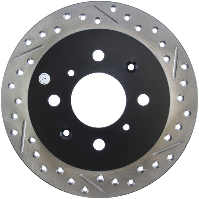 Load image into Gallery viewer, Stoptech 127.40017L ST Slot &amp; Drill Brake Rotors
