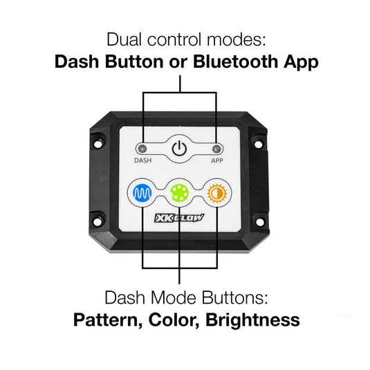 Xk Glow XK-CHROME-DM-KIT Chrome Dual Mode Dash Controller