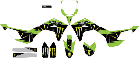 Dcor 20-20-137 Monster Energy Graphic Complete Kit - White