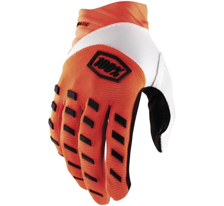 100% Airmatic Gloves Flo Orange Orange