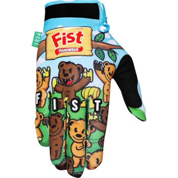 Load image into Gallery viewer, Fist Handwear Strapped Lil Teds Youth Gloves (Medium, Blue/Green)
