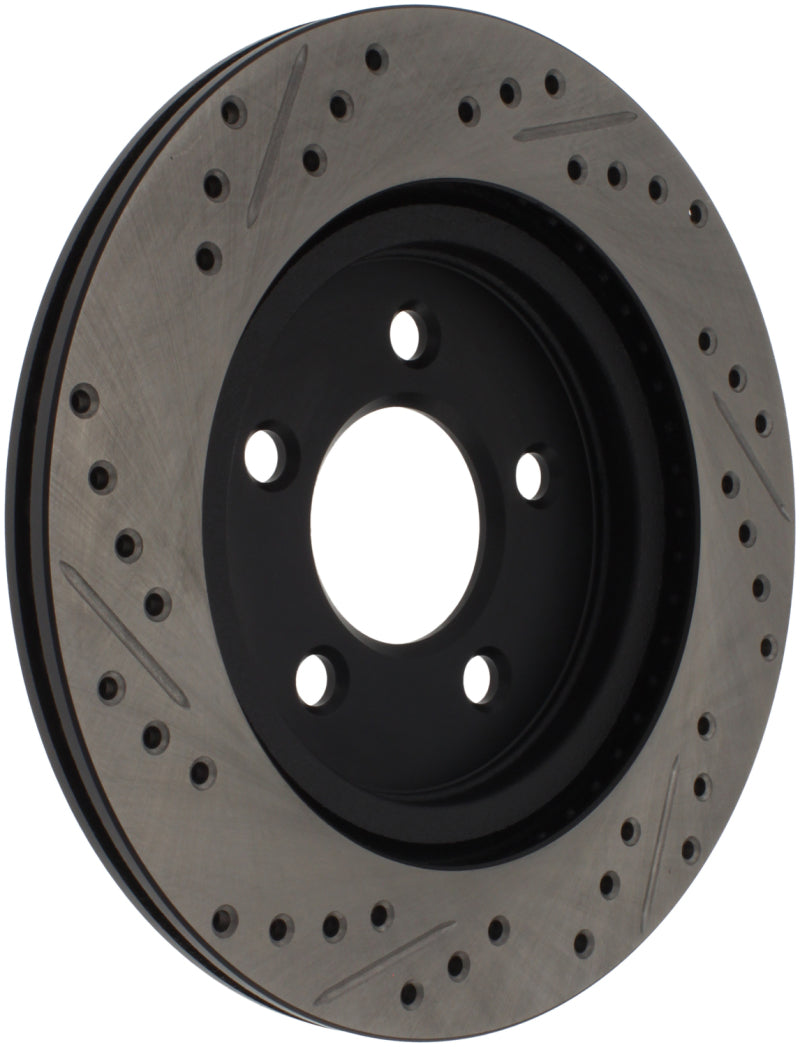 Load image into Gallery viewer, Stoptech 127.61087L ST Slot &amp; Drill Brake Rotors
