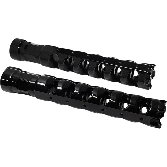 Accutronix PF121-AKB Muzzle Brake Rigid Footpegs - Black
