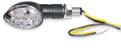 K&S Technologies 25-8935 LED Ultra Mini Stalk Marker Lights - Oval with Short Stem Black Body