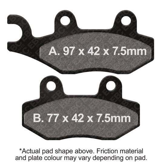 Ebc Powersports SXR135HH EBC SXR Brake Pads