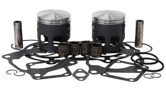 Vertex VTK23607200 Cast Replica Top End Piston Kit - 2.00mm Oversize to 65.95mm, Standard Compression