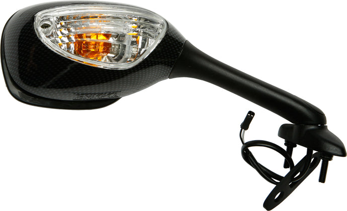 Emgo 20-69793 OEM Style Mirror - Carbon Fiber Finish - Right