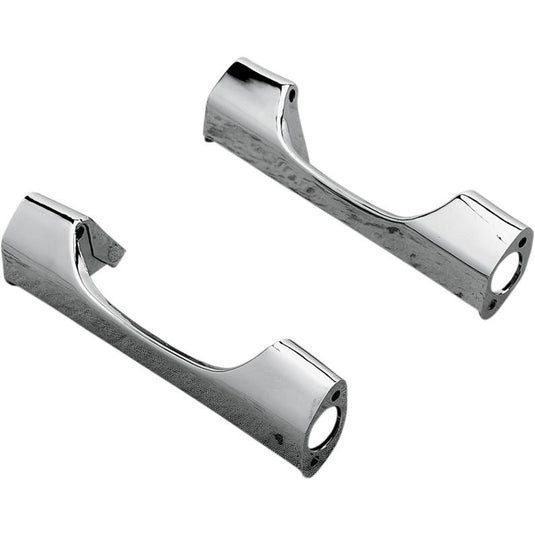 Drag Specialties DS280218 8 1/4in. Short Turn Signal Mounting Brackets - Chrome