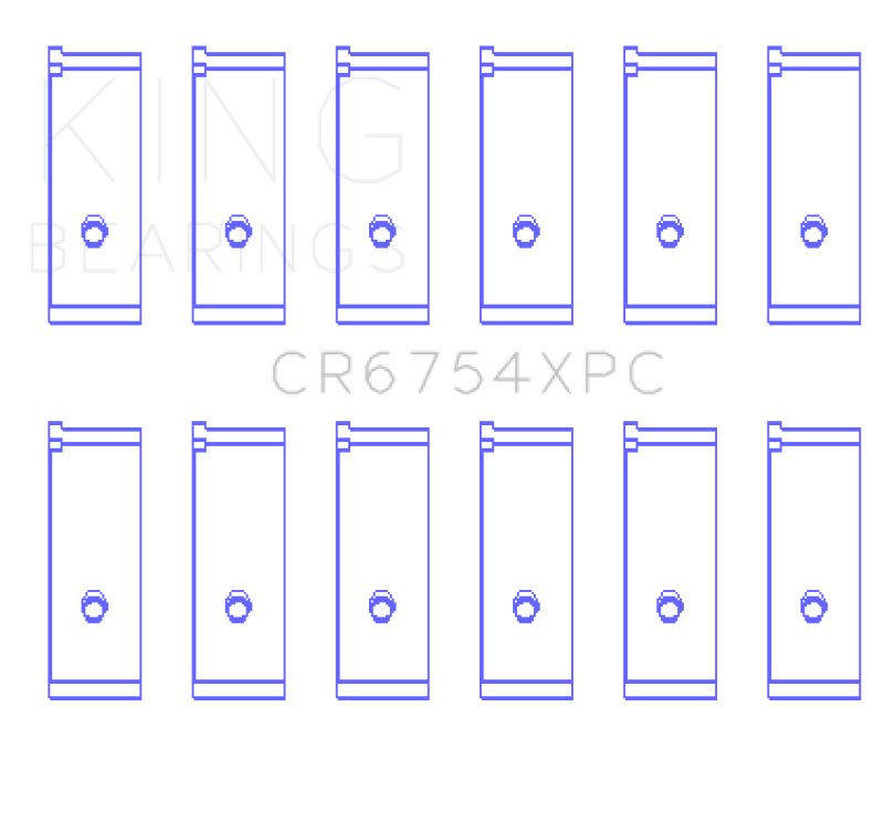 Load image into Gallery viewer, King Engine Bearings CR6754XPC0.5 KING Connecting Rod Bearings
