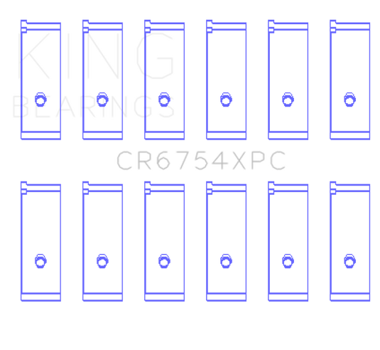 King Engine Bearings CR6754XPC0.5 KING Connecting Rod Bearings