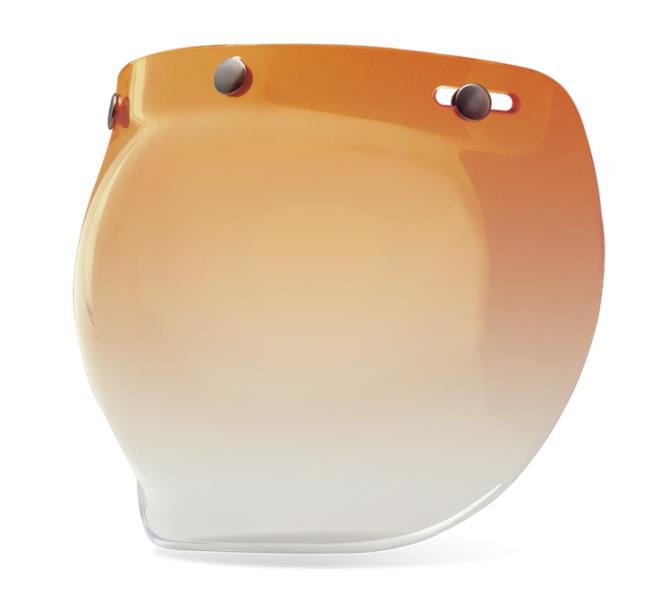 Bell Helmets PS 3-Snap Bubble Shield for Custom 500 Helmets - Amber Gradient