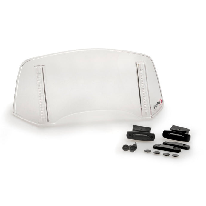 Puig 20763W Multi Adjustable Windshield Deflector - Fixed - Clear