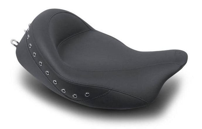 Mustang 76069 Super Wide Studded Solo Seat - Black Studs