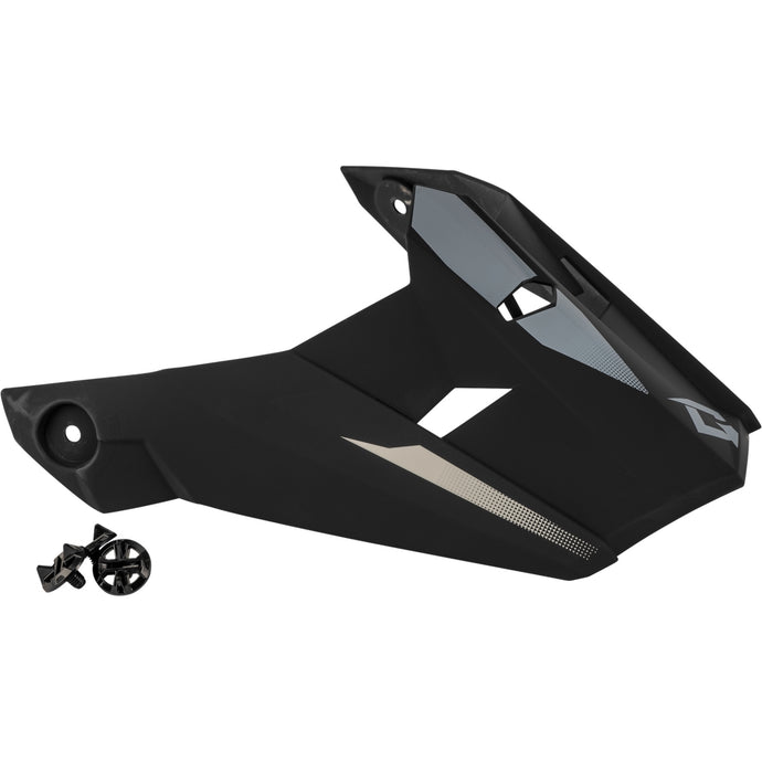 G-Max Visor with Screws for MX-46 Compound Helmets - Matte Black/Gray/White - XS-Sm