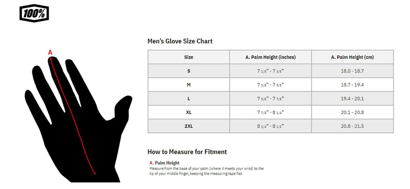 Load image into Gallery viewer, 100% Ridefit Gloves (Small, Mars)
