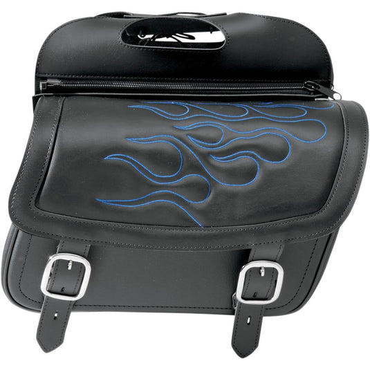 Saddlemen 3501-0773 Highway Tattoo Saddlebag - Blue - 161/2in.L x 6in.W x 91/2in.H