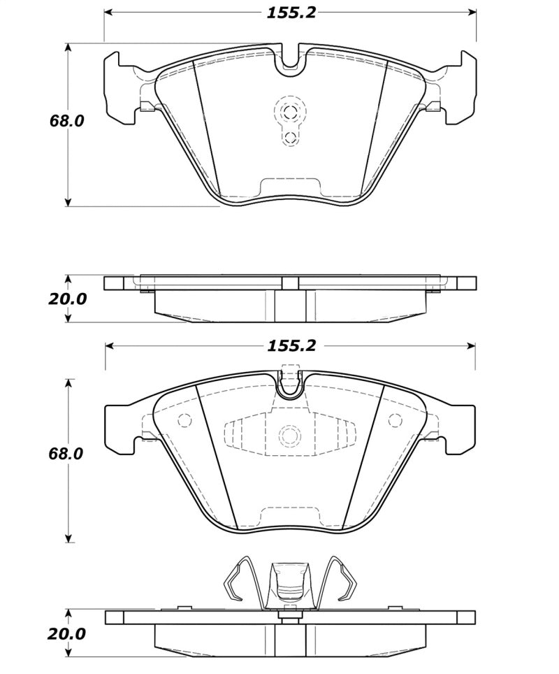 Load image into Gallery viewer, Stoptech 308.12600 ST Street Brake Pads
