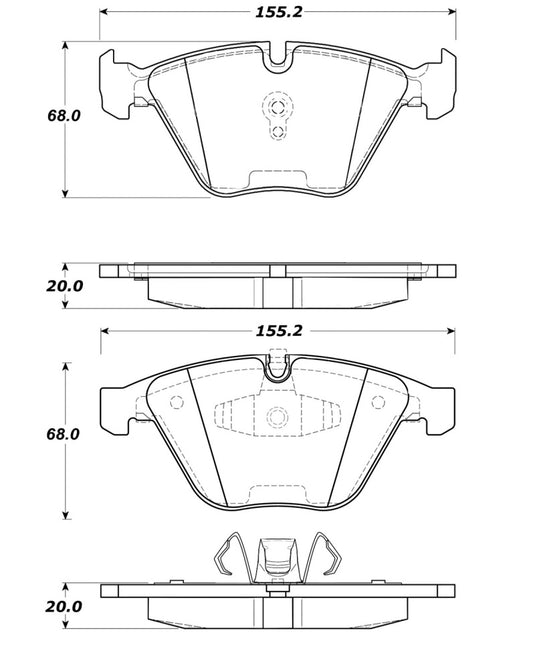 Stoptech 308.12600 ST Street Brake Pads