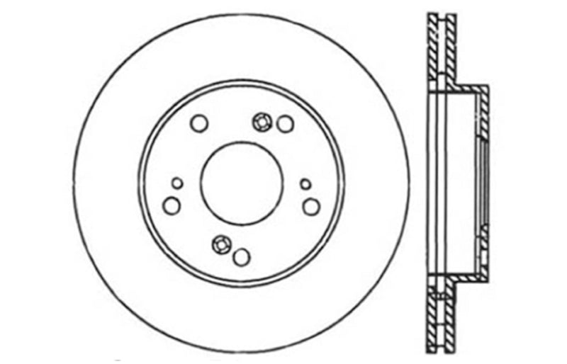 Load image into Gallery viewer, Stoptech 127.40056R ST Slot &amp; Drill Brake Rotors
