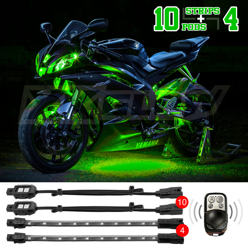 Load image into Gallery viewer, Xkglow XK034002-G XKG Moto Light Kits
