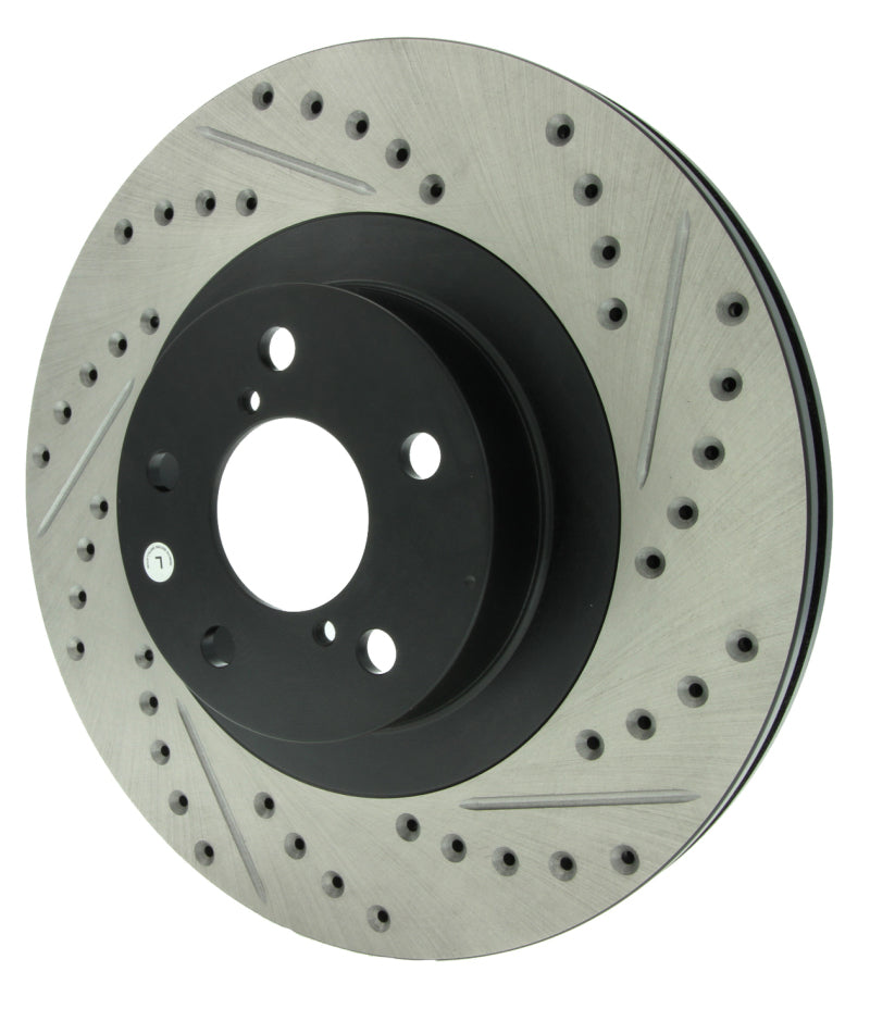 Load image into Gallery viewer, Stoptech 127.47018L ST Slot &amp; Drill Brake Rotors
